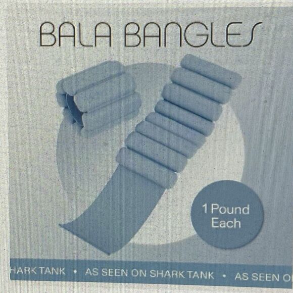 Bala Bangles Wrist Ankle Weights In Blue 1/2 lb each - Picture 1 of 8